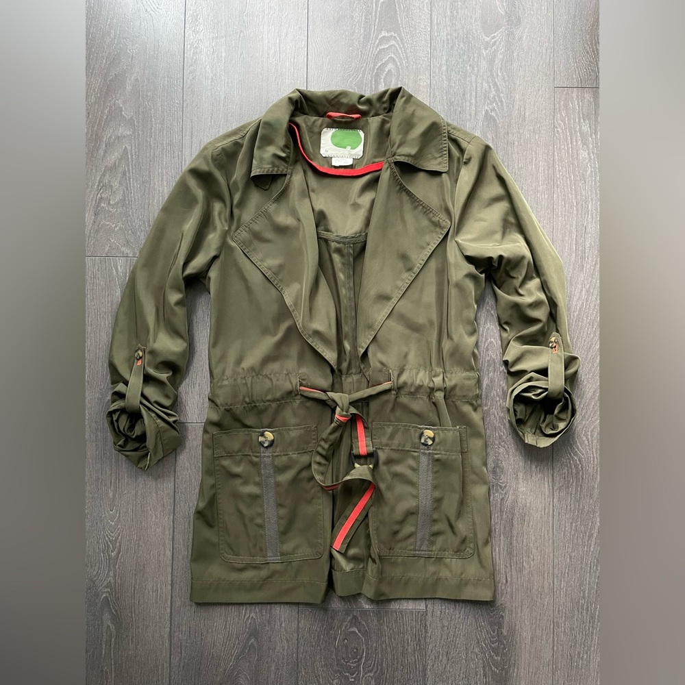 Anthropologie jacket military green small S coat